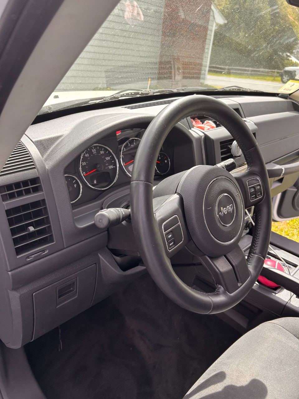 Flashing check engine light on the Jeep dashboard