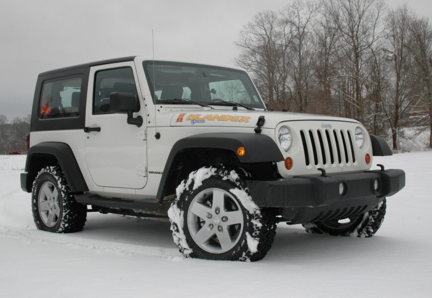 Jeep Wrangler without frost inside the windshield