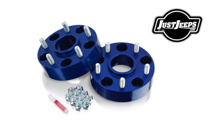 SpiderTrax wheel spacer in blue for 2007-18 Jeep Wrangler JK/JKU