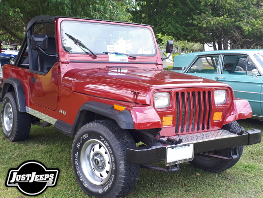 Red Jeep Wrangler YJ