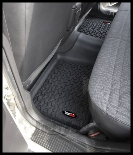 Just Jeeps Rugged Ridge 2nd Seat Floor Liner Black For 1984 01