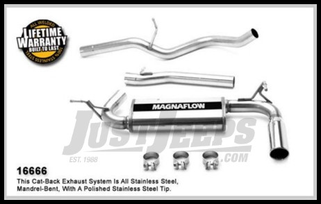 Just Jeeps Magnaflow Performance Stainless Steel Cat Back Exhaust