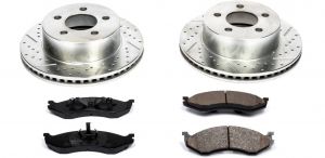 Power Stop Front Z23 Evolution Sport Performance 1-Click Brake Kit for 99-06 Jeep Cherokee XJ, Wrangler TJ & Unlimited K2152