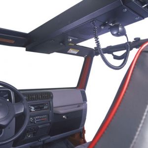 Tuffy Products Double Compartment Locking Overhead Console In Black For 1976-02 Jeep CJ Series, Wrangler YJ & TJ Model 048-01