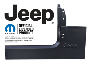 KeyParts Front Quarter Panel, Flanged with a Pillar, Logo, Licensed RH For 87-95 Jeep Wrangler YJ 0480-102