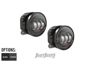 JW Speaker 6145 J2 LED Fog Lamp With Red Logo (Pair) For 2007-18 Jeep Wrangler 2 Door & Unlimited 4 Door Models 0554573-