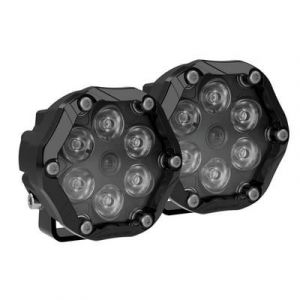JW Speaker Trail 6 Sport 3.7" Round LED Off Road Light Pods for Universal Applications 0555353