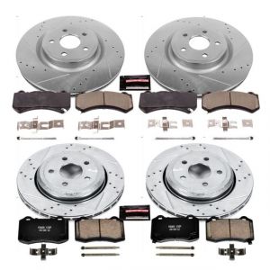Power Stop Front & Rear Z23 Evolution Sport Performance 1-Click Brake Kit for 12-14 Jeep Grand Cherokee WK2 SRT8 K5958