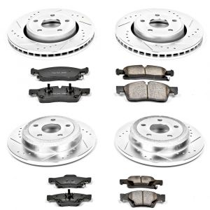 Power Stop Front & Rear Z23 Evolution Sport Performance 1-Click Brake Kit for 11-14 Jeep Grand Cherokee WK2 K5952