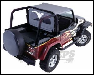 Rampage Roll Bar Pad & Cover Kit (Center Hoop Included) Denim Black For 1997-02 Jeep Wrangler TJ 769015