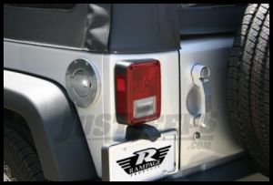 Rampage Billet Style Gas Cover Locking Door Design With Keys For 2007-18 Jeep Wrangler JK 2 Door & Unlimited 4 Door Polished Billet 85001