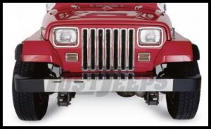 Rampage Grille Inserts Chrome For 1997-06 Jeep Wrangler TJ 7511