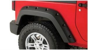 Bushwacker Rear Pocket Style Fender Flares For 2007-18 Jeep Wrangler JK 2 Door Models