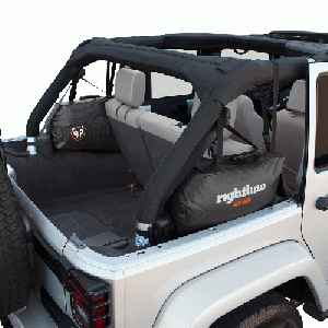 Rightline Gear (Black) Storage Bags, Rear Left & Right Side 19.75" (Pair) For 2007-18 Jeep Wrangler JK Unlimited 4 Door Models 100J75-B