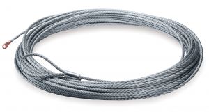 WARN Winch Line Replacement Wire Rope 150ft. X  5/16" Or 46m X 8mm Includes Loop Thimble 38311