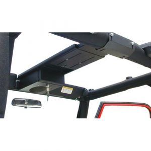 Tuffy Products Single Compartment Locking Overhead Console In Black For 1976-06 Jeep CJ Series, Wrangler YJ & TJ Models 103-01