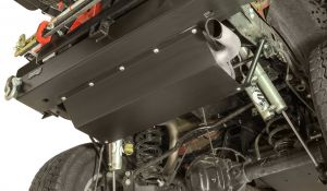 Rock Hard 4X4 Muffler Skid Plate Option for 07-18 Jeep Wrangler JK with Rock Hard Rear Bumper RH5001-A
