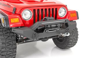 Rough Country Full Width Front LED Winch Bumper for 87-06 Jeep Wrangler YJ, TJ 10595
