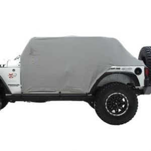 SmittyBilt Water Resist Cab Covers With Door Flap In Grey For 1987-91 Jeep Wrangler YJ 1060