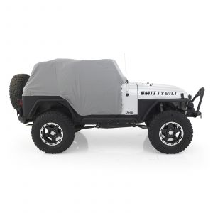 SmittyBilt Water Resist Cab Covers With Door Flap In Grey For 1992-06 Jeep Wrangler YJ & TJ 1061
