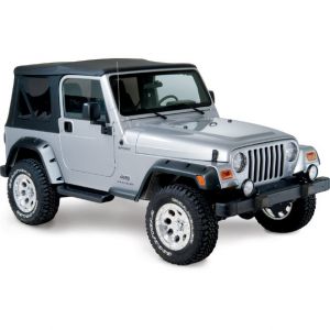 Bushwacker 4" Pocket Style Fender Flares For 1997-06 Jeep Wrangler TJ Models