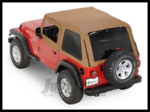 Rampage Frameless Soft Top Kit In Spice With Tinted Windows For 1997-06 Jeep Wrangler TJ 109517