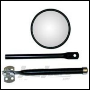 Omix-ADA Round Mirror with Arm and Bracket For 1941-64 Willys 11001.01