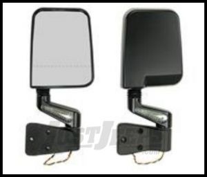 Rugged Ridge LED Mirror Kit Black With dual focal point For 1988-02 Wrangler with Half or Full doors 11015.02