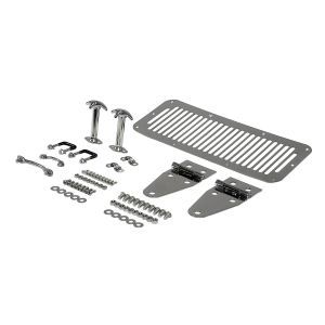 Rugged Ridge Complete Hood Kit in Stainless 76-95 Jeep YJ and CJ Series 11101.01