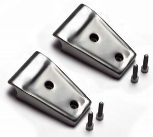 Rugged Ridge Hood Hinge Covers Set in Stainless For 2007-18 Jeep Wrangler JK 2 Door & Unlimited 4 Door Models 11111.10