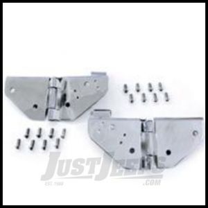 Rugged Ridge Windshield Hinge Set Stainless Steel For 1976-95 Jeep Wrangler YJ and CJ 11112.01