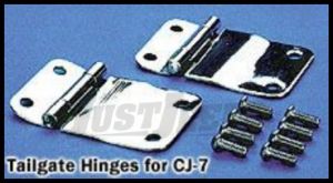 Rugged Ridge Tailgate Hinge Set For Stainless steel 1976-86 CJ Series 11114.01