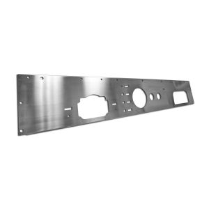 Rugged Ridge Dash Panel Replacement Stainless Steel With Pre-Cut Guage Holes For 1976-86 Jeep CJ Models 11144.11