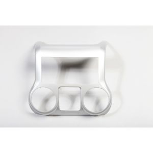 Rugged Ridge Center Radio Trim in Silver For 2011-18 Jeep Wrangler JK 2 Door & Unlimited 4 Door Models 11152.24
