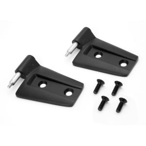 Rugged Ridge Driver Side Door Hinge Set in Black Powder Coat For 2007-18 Jeep Wrangler JK 2 Door & Unlimited 4 Door Models 11202.23