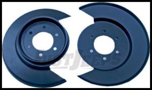 Rugged Ridge Disc Brake Dust Shield in Black Powder Coat WITH 6-BOLT CALIPER PLATE 77-78 CJ Series 11212.01