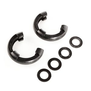 Rugged Ridge Black D-Ring Isolators For 3/4" Rings With 2 Rubber Isolators & 4 Washers 11235.30
