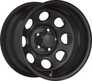 Black Rock Series 997 Type 8 Steel Wheel in Matte Black for Jeep Vehicles with 5x5.5 Bolt Pattern 997CJ-