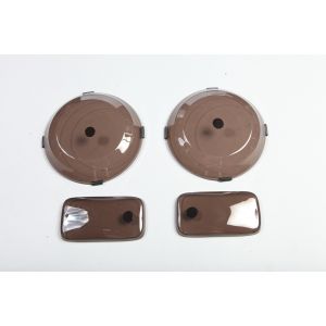 Rugged Ridge Headlight & Turn Signal Cover in Smoke 1997-06 TJ Wrangler, Rubicon and Unlimited 11353.02