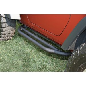 Rugged Ridge (Black) RRC Side Armor Guards For 2007-18 Jeep Wrangler JK 2-Door Models 11504.21