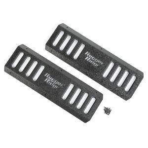 Rugged Ridge (Black) Step Plates For RRC Side Armor Guards For 2007-18 Jeep Wrangler JK 2 Door Models 11504.24