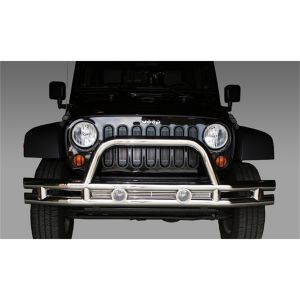 Rugged Ridge Front Tube Bumper Stainless Steel For 2007-18 Jeep Wrangler JK 2 Door & Unlimited 4 Door Models 11563.10