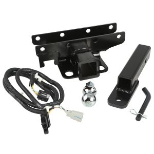 Rugged Ridge Rear Hitch Kit 2" With 1 7/8" Ball For 2007-18 Jeep Wrangler JK 2 Door & Unlimited 4 Door Models 11580.53