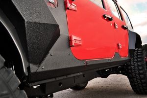 Rugged Ridge Steel Body Armor Cladding For 2007-18 Jeep Wrangler JK Unlimited 4 Door Models 11615.10