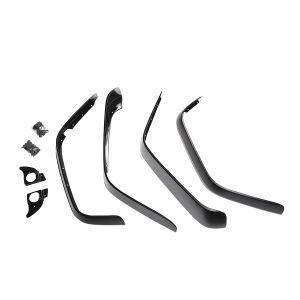 Rugged Ridge Flat Fender Flare & Liners Kit For 2007-18 Jeep Wrangler JK 2 Door & Unlimited 4 Door Models 11620.11