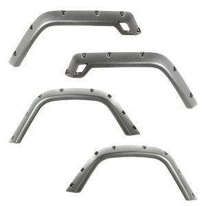 Rugged Ridge 4 Piece 6" Wide Fender Flare Kit For 1997-06 Jeep Wrangler TJ & TJ Unlimited Models 11630.30