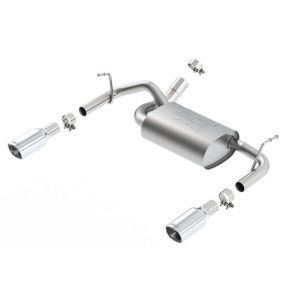 Borla T-304 Stainless Steel Axle Back Exhaust Kit for 12-18 Jeep Wrangler JK with 3.6L Engine 11860-