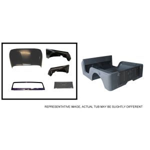 Omix-ADA Body Tub Kit Steel For 1972-75 Jeep CJ5 Includes Body tub, hood, 2 fenders, windshield frame and tailgate 12001.13