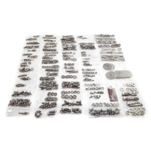 Omix-ADA Stainless Steel Body Fastener Kit (592 pc) For 1976-83 Jeep CJ5 Without Tailgate 12215.05