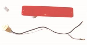 Omix-ADA Side Marker Light Kit Red With Pigtail Wiring Bulb & Lens For 1976-86 Jeep CJ Series 12401.04